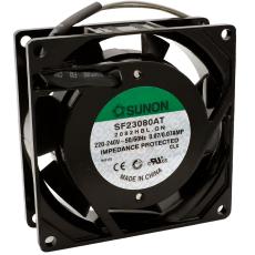 Fläkt 80x80x25mm 230VAC 30dBA 30.6m³/h @ electrokit