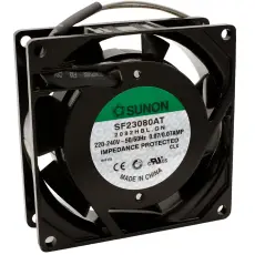 Fläkt 80x80x25mm 230VAC 30dBA 30.6m³/h @ electrokit