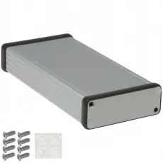Aluminiumlåda extruderad 1455J1601 160x78x27mm @ electrokit
