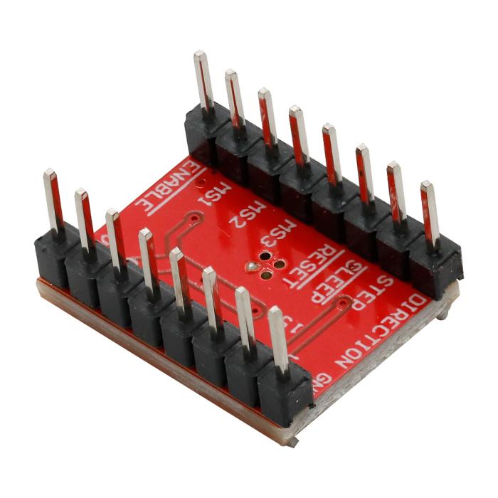 Stegmotordrivare A4988 med stiftlist och kylfläns @ electrokit (5 av 5)