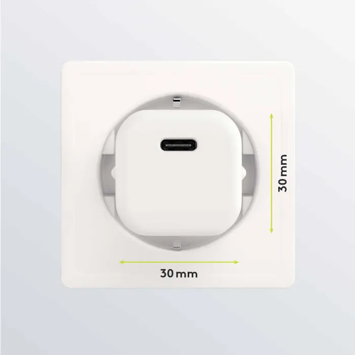USB-C PD GaN laddare 20W vit @ electrokit (2 av 3)
