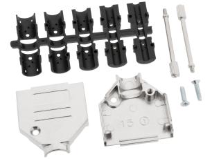 Kåpa D-SUB 15p metall @ electrokit