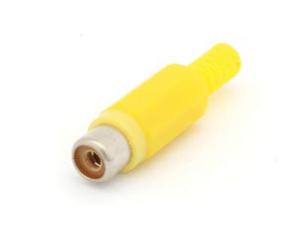 RCA-jack kabel gul @ electrokit