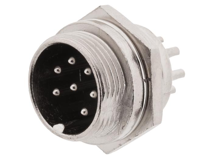 Kontakt GX16 plugg 7-pol chassi @ electrokit (1 av 2)