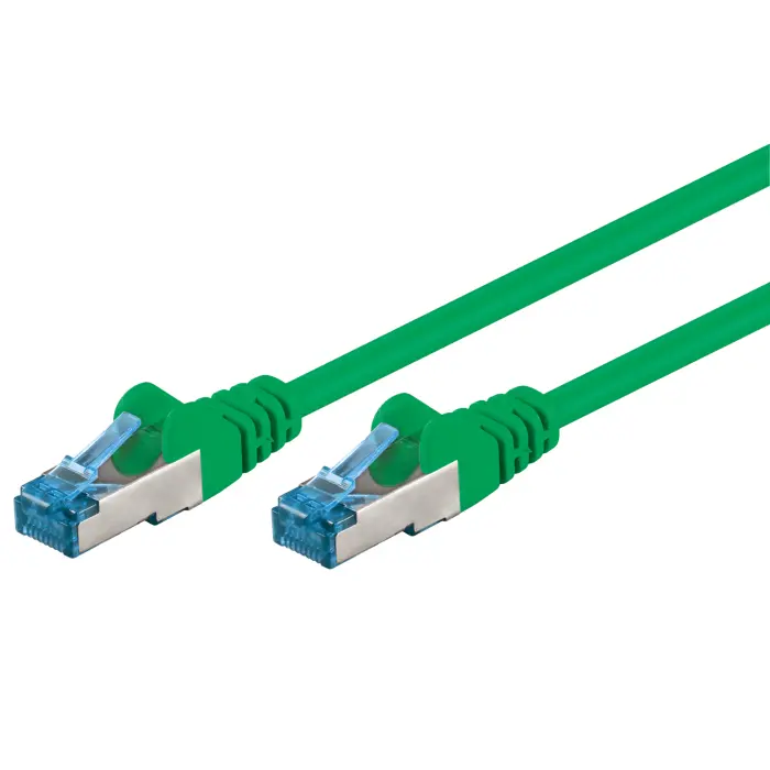 S/FTP Cat6a nätverkskabel 2m grön LSZH Cu @ electrokit (1 av 1)