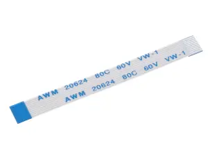 FPC-kabel 10-pol 0.5mm 50mm motsatt-sida @ electrokit