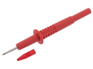 Nålspets 4mm röd @ electrokit