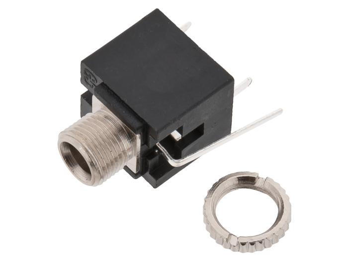3.5mm hona 2-pol PCB kopplingsdäck @ electrokit (1 av 4)