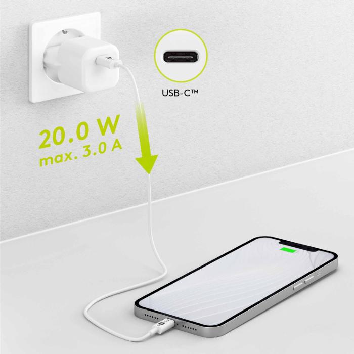 USB-C PD GaN charger 20W white @ electrokit (3 of 3)