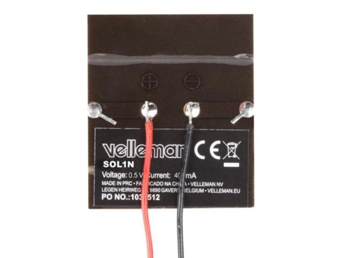 Polycrystalline solar cell 0.5V 400mA 0.4W @ electrokit (2 of 2)