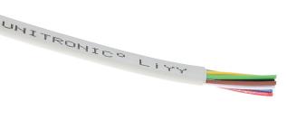 Signal cable unshielded 6x 0.25mm² grey @ electrokit