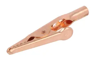Alligator clip pure copper 10A 4mm @ electrokit