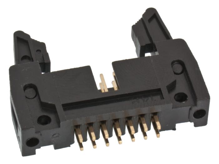 IDC hane PCB 14-pol med lång utkastare 2.54mm @ electrokit (2 av 2)