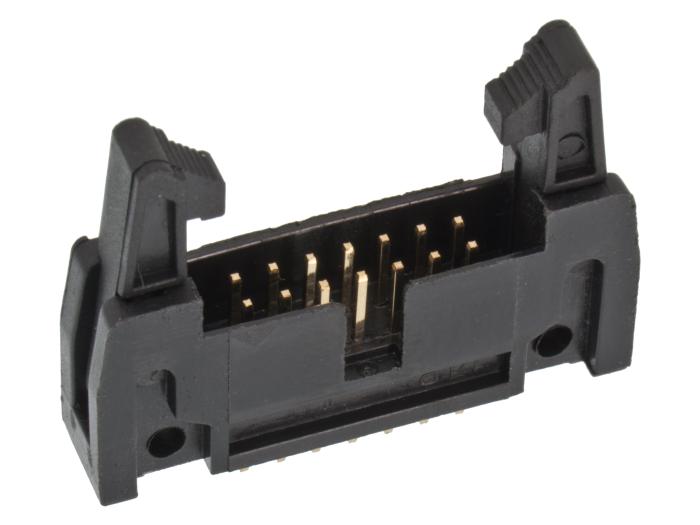 IDC hane PCB 14-pol med lång utkastare 2.54mm @ electrokit (1 av 2)