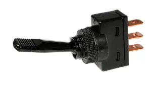 Long lever toggle switch, on-on 12/24VDC @ electrokit