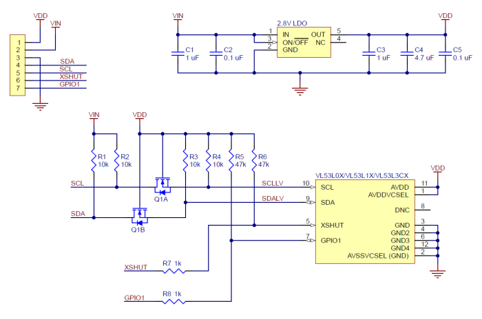 Distance sensor 4m VL53L1X @ electrokit (7 of 8)