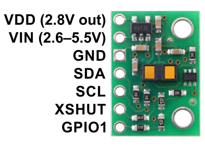 Distance sensor 4m VL53L1X @ electrokit (4 of 8)