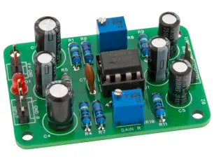 Preamplifier stereo - soldering kit @ electrokit