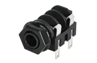 6.3mm female 2-pin mono chassis @ electrokit