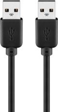 USB-kabel A-hane - A-hane USB2.0 3m @ electrokit