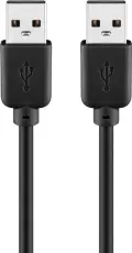 USB-kabel A-hane - A-hane USB2.0 3m @ electrokit