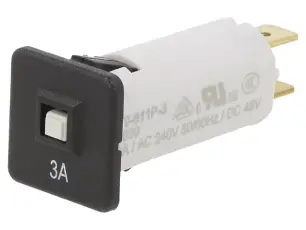Automatsäkring T9-611 3A 240VAC 48VDC @ electrokit
