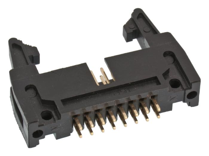 IDC hane PCB 16-pol med lång utkastare 2.54mm @ electrokit (2 av 2)