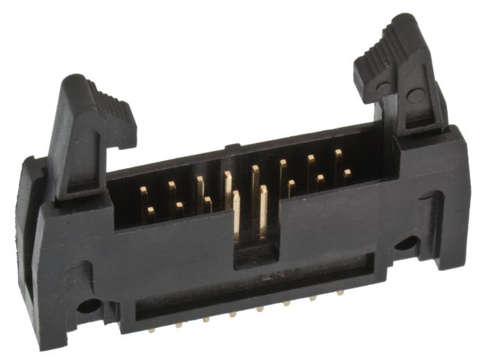 IDC hane PCB 16-pol med lång utkastare 2.54mm @ electrokit (1 av 2)