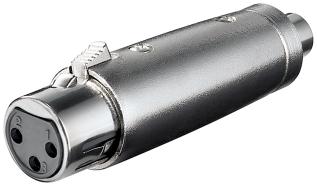Adapter 3-pol XLR hona till RCA hona @ electrokit