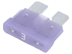Flatsäkring 3A 32VDC - MIDI ATO ATC violett @ electrokit