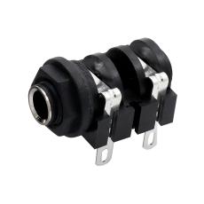 6.3mm hona 2-pol mono chassie @ electrokit