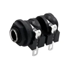 6.3mm hona 2-pol mono chassie @ electrokit