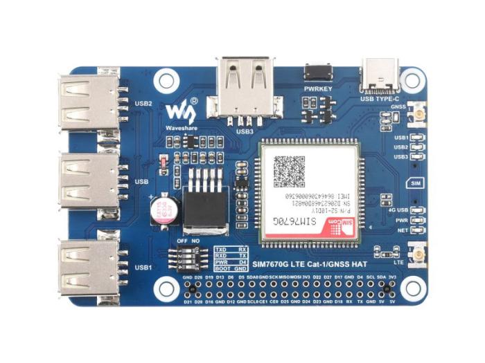 4G / GNSS HAT för Raspberry Pi SIM7670G @ electrokit (3 av 8)