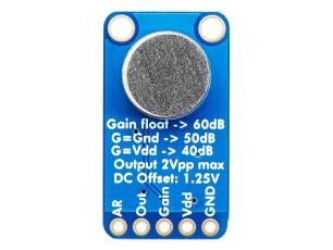 Electret microphone with amplifier and AGC @ electrokit