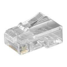 Modular connector 8P8C - RJ45 round cable @ electrokit