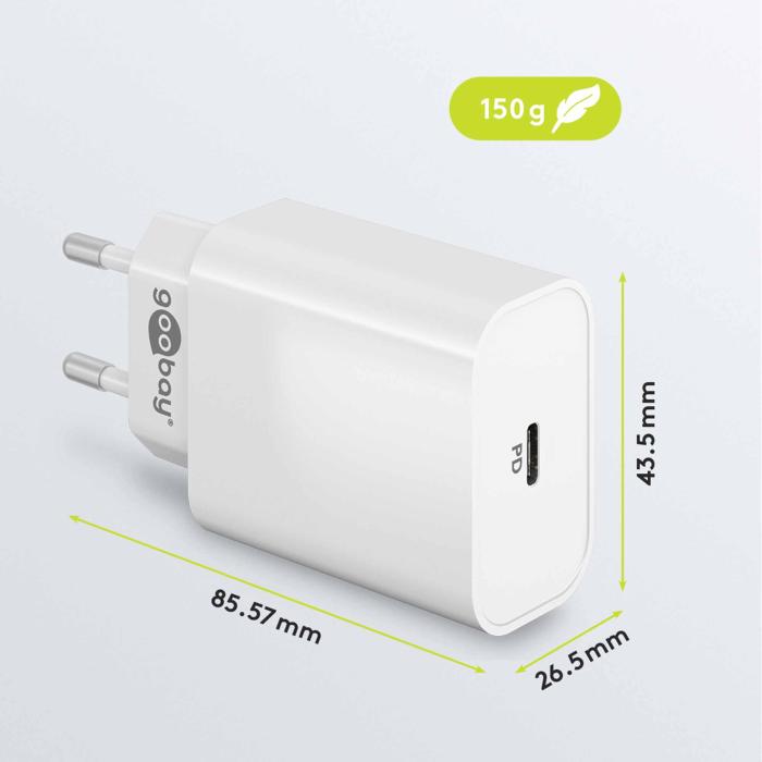 USB-C PD laddare 45W vit @ electrokit (4 av 4)