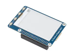 2.7" E-ink display 264x176px black/white for Raspberry Pi @ electrokit