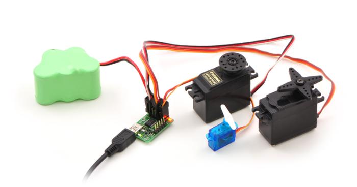 USB Servokontroller 12 kanaler @ electrokit (5 av 8)