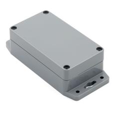 Enclosure 115x65x40mm IP65 with flange grey ABS @ electrokit