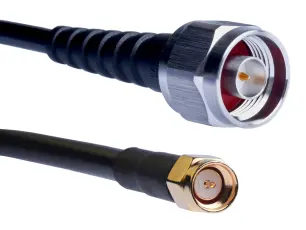 Kabel N-hane till SMA-hane RG-223 1.25m 6GHz Tekbox @ electrokit