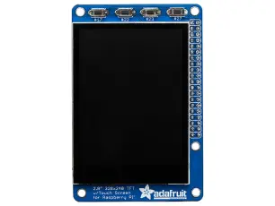 PiTFT Plus 320x240px 2.8" TFT med kapacitiv touch @ electrokit