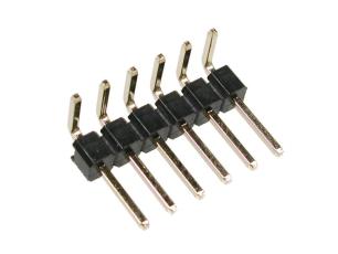Pin header 2.54mm 1x6p right angle @ electrokit