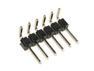 Stiftlist 2.54mm 1x6p vinklad @ electrokit