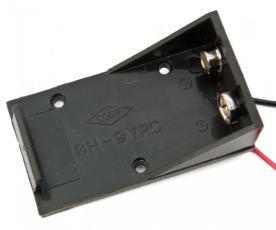 Batterihållare 9V kabelanslutning @ electrokit