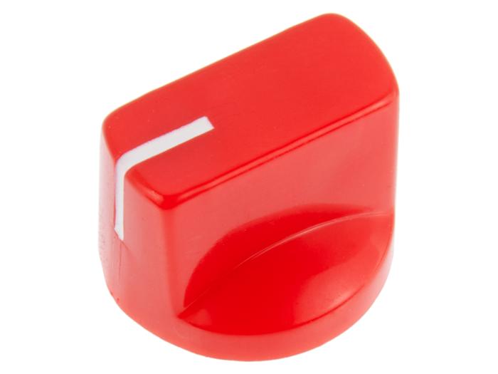 Knob red ø19x15mm @ electrokit (1 of 2)
