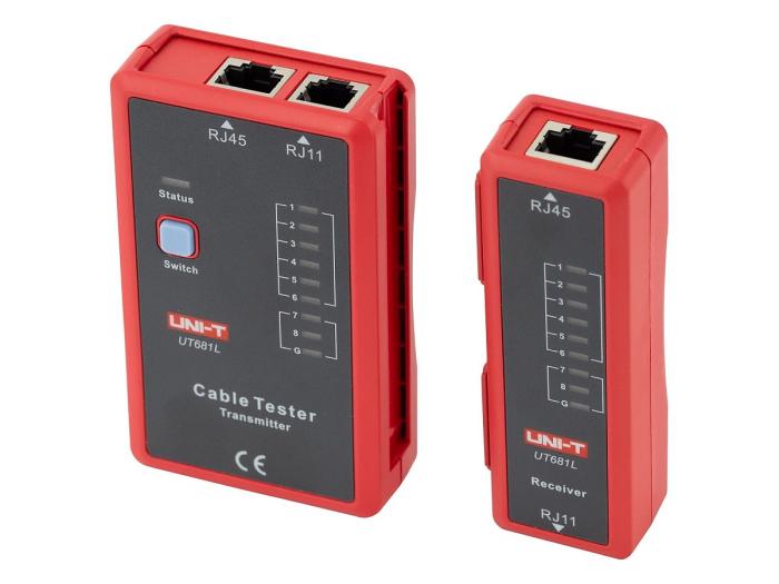 Kabeltestare för nätverkskabel RJ11 RJ45 @ electrokit (2 av 2)