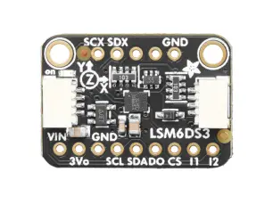 6-axlig IMU r&ouml;relsegivare LSM6DS3TR - Qwiic @ electrokit