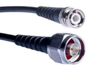 Kabel N-hane till BNC-hane RG-223 0.35m 4GHz Tekbox @ electrokit