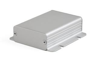 Aluminium enclosure extruded flange 80x54x23mm @ electrokit