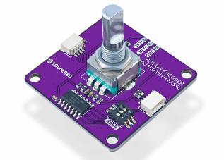 Rotationsenkoder-modul med tryckknapp - Qwiic @ electrokit